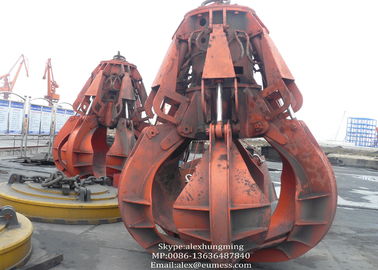 China halten sich elektrisches hydraulisches Zupacken der orange Schalen-10T/Stahl)schrott-orange Schale fest fournisseur