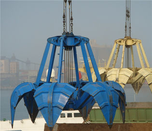 China Die vier Seil-mechanische orange Schale halten 30m ³ für ladendes Sägemehl und Mineralpulver fest fournisseur