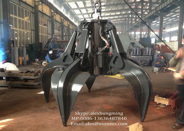 China Industrielles elektrisches hydraulisches orange Schalen-Zupacken/Bagger-Schrott-Zupacken 10 Tonne - 50T fournisseur