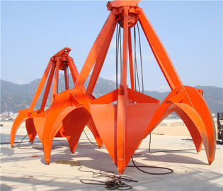 China mechanisches orange Schalen-Zupacken 5m der Seil-16T ³ für Loadiing-Sand-Stein/Stahl)schrott und Erz fournisseur