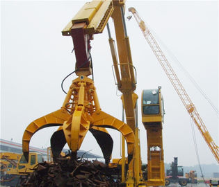 China 1.25m ³ Bagger-Zupacken-Zubehör-orange Schalen-Bagger-Greifer für ladendes Stahl)schrott fournisseur